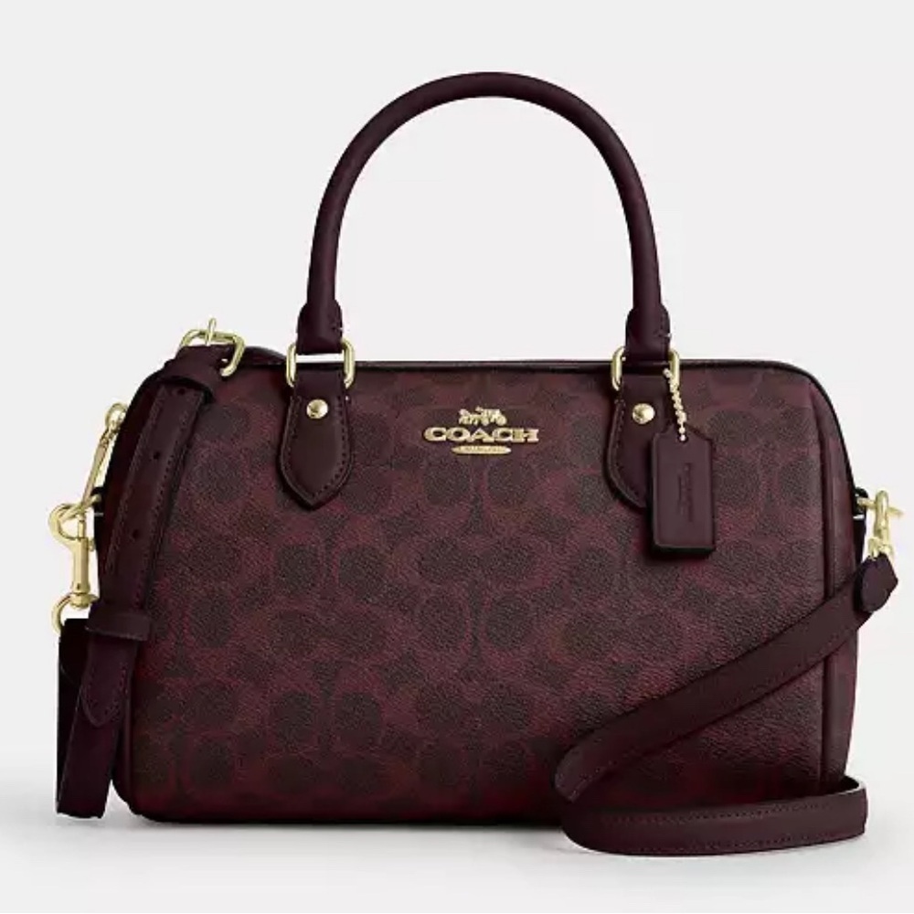 Coach Rowan Satchel Bag In Signature Canvas